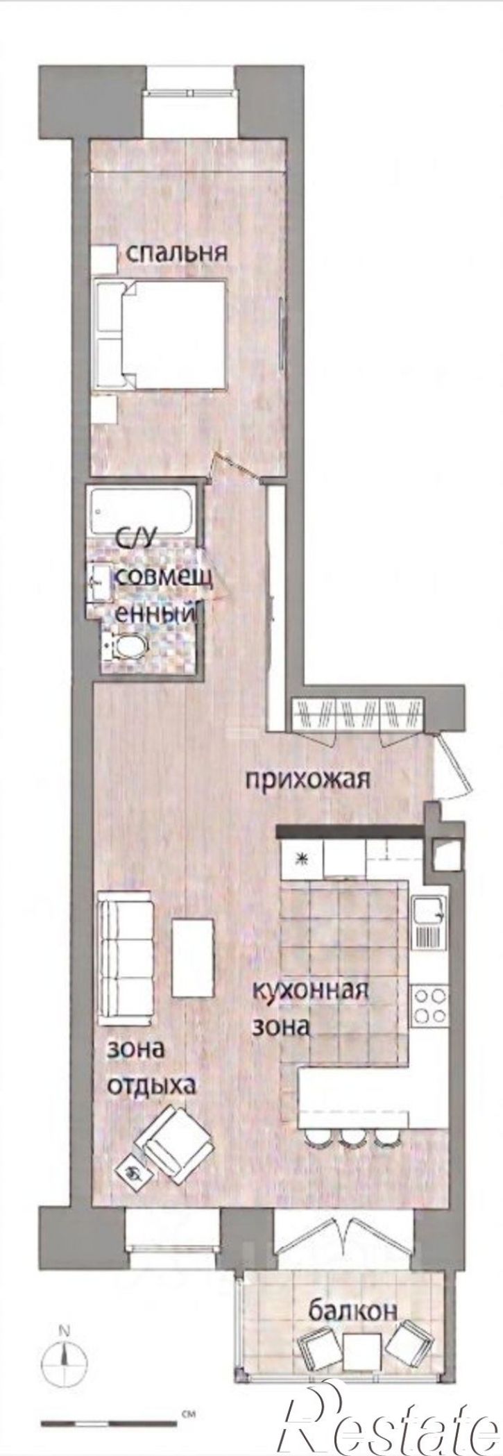 2-комн квартира ул Красный Путь, 105 4,  д. 105 4,  к. 4