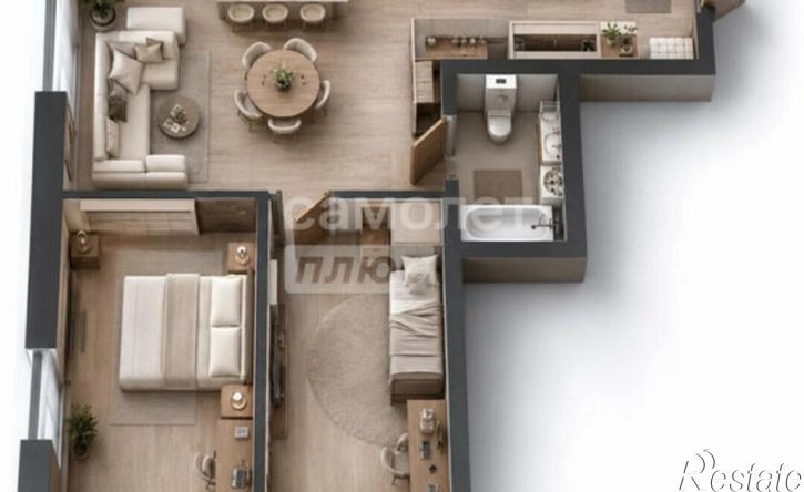 2-комн квартира ул Завертяева, 1,  д. 1