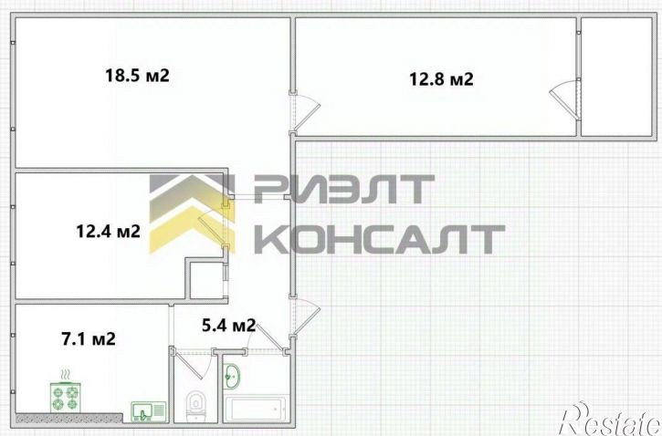 3-комн квартира ул Лермонтова, 136,  д. 136
