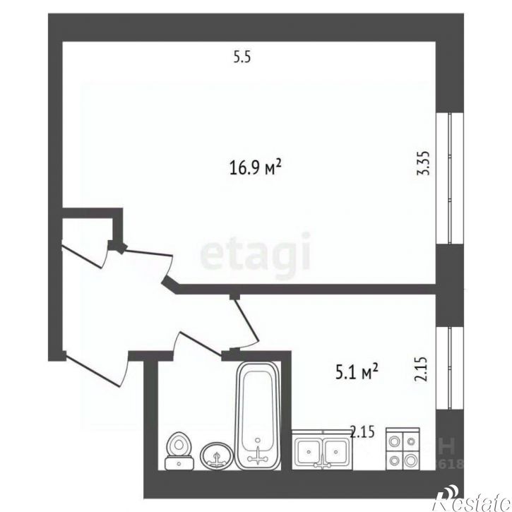 1-комн квартира ул Романенко, 14б,  д. 14б