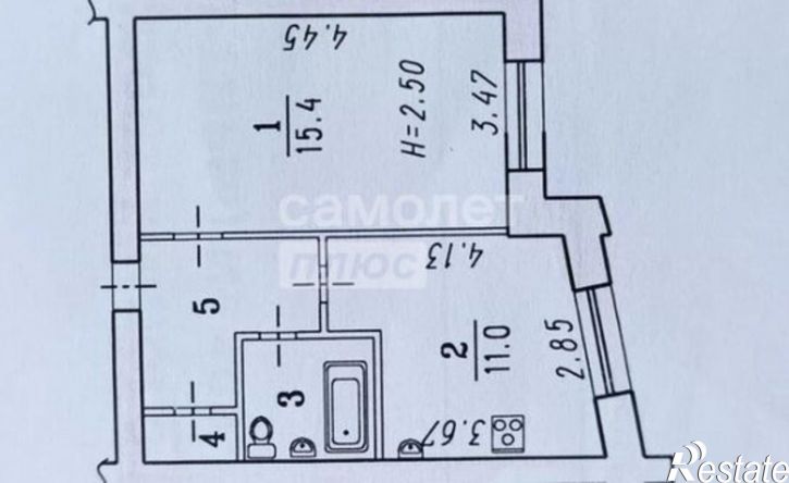 1-комн квартира ул 6-я Ленинградская, 8,  д. 8