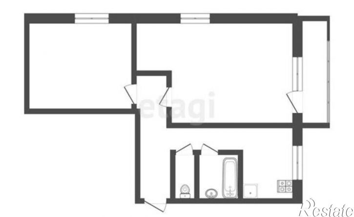 2-комн квартира ул 21-я Амурская, 14,  д. 14