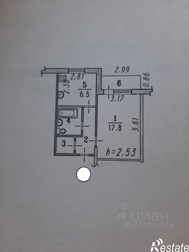 1-комн квартира ул 2-я Кировская, 96,  д. 96