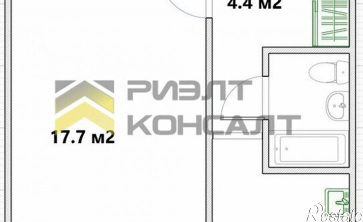 1-комн квартира ул Краснознаменная, 21Б,  д. 21Б