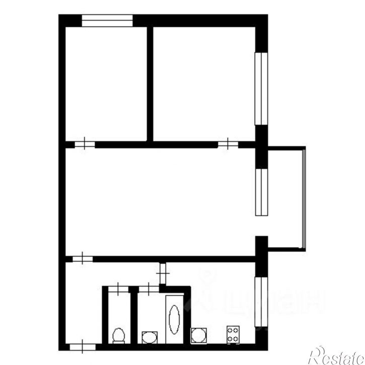 3-комн квартира Сибирский пр-кт, 10/2,  д. 10/2