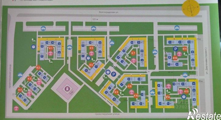 2-комн квартира в новом доме ул Волгоградская, 34/12,  д. 34/12