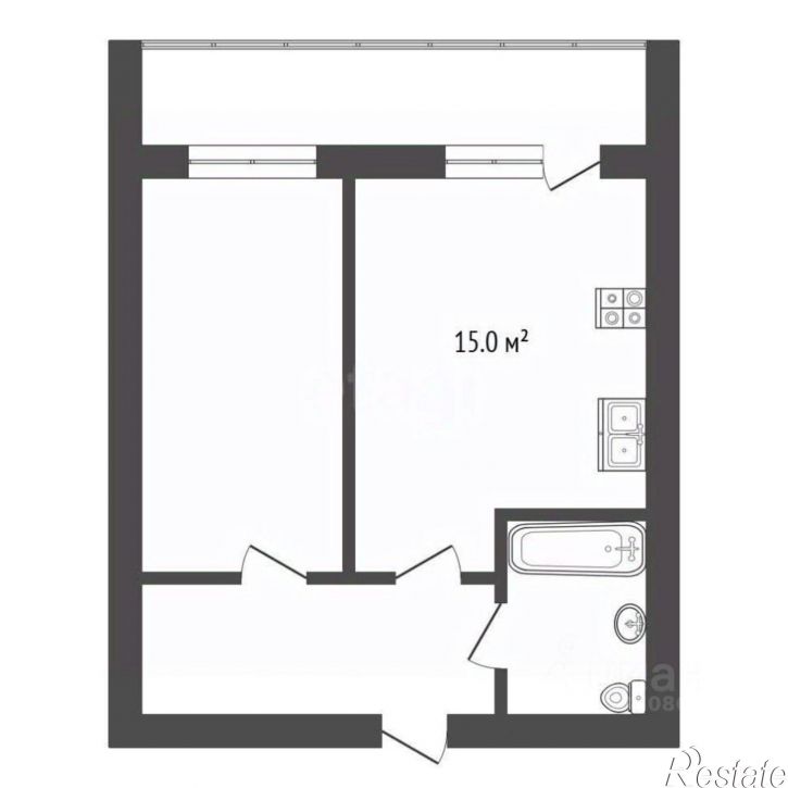 1-комн квартира ул Красный Путь, 105,  д. 105