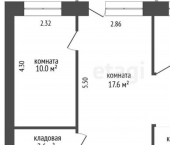 2-комн, 41кв м, этаж 4/5 пр-кт Карла Маркса, 89