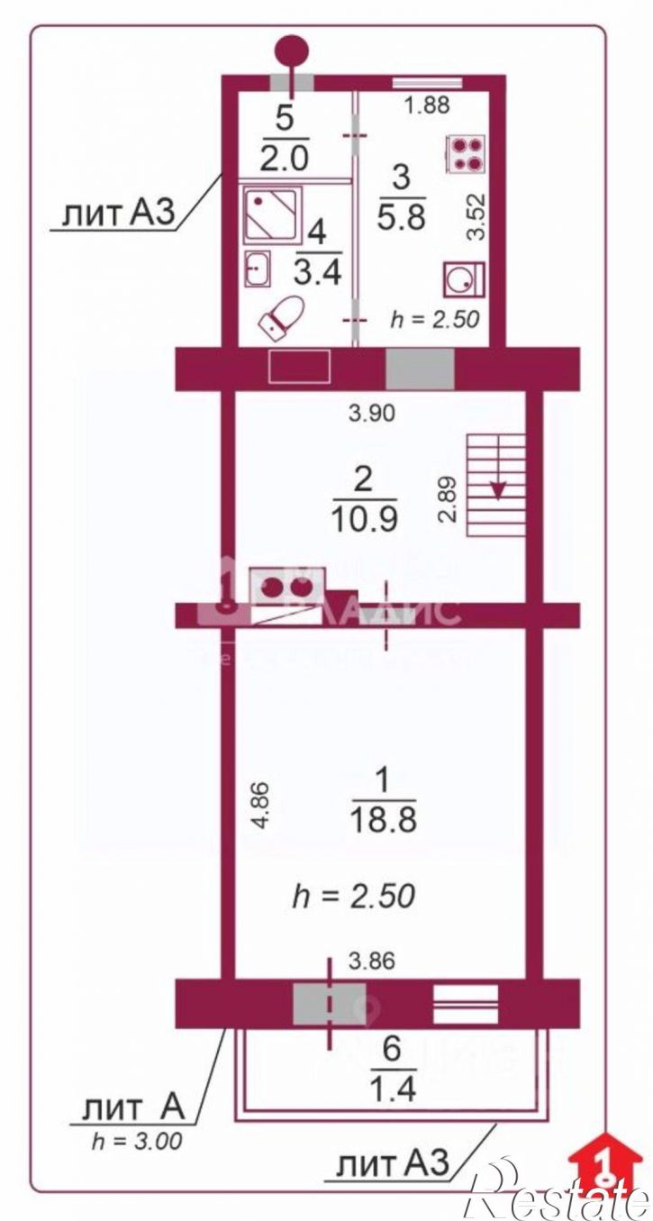 3-комн квартира ул 22 Партсъезда, 56/10,  д. 56/10