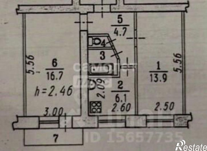 2-комн квартира ул 2-я Челюскинцев, 9А,  д. 9А