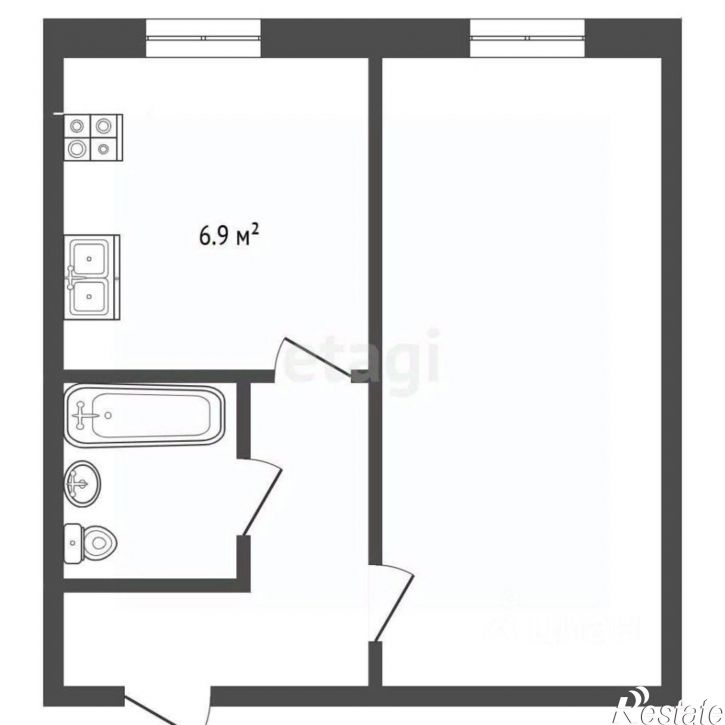 1-комн квартира ул Волочаевская, 17В,  д. 17В