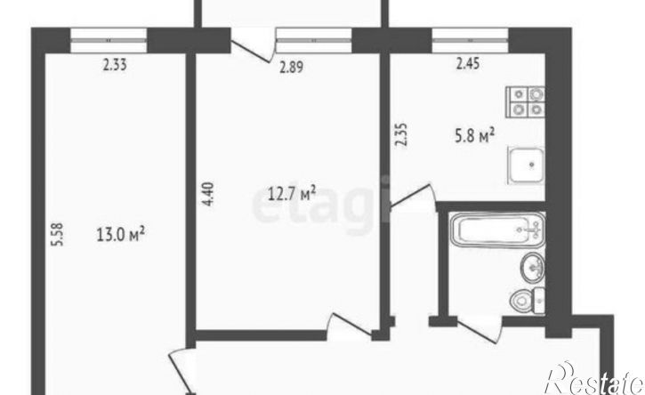 2-комн квартира ул Нефтезаводская, 24А,  д. 24А