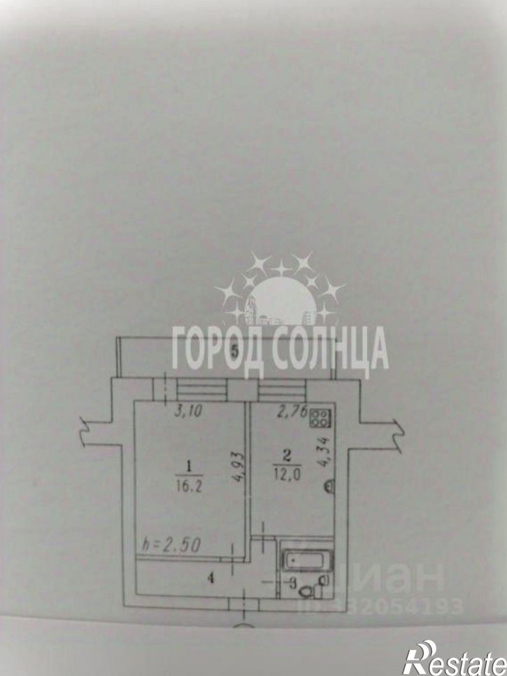 1-комн квартира ул 6-я Ленинградская, 6,  д. 6