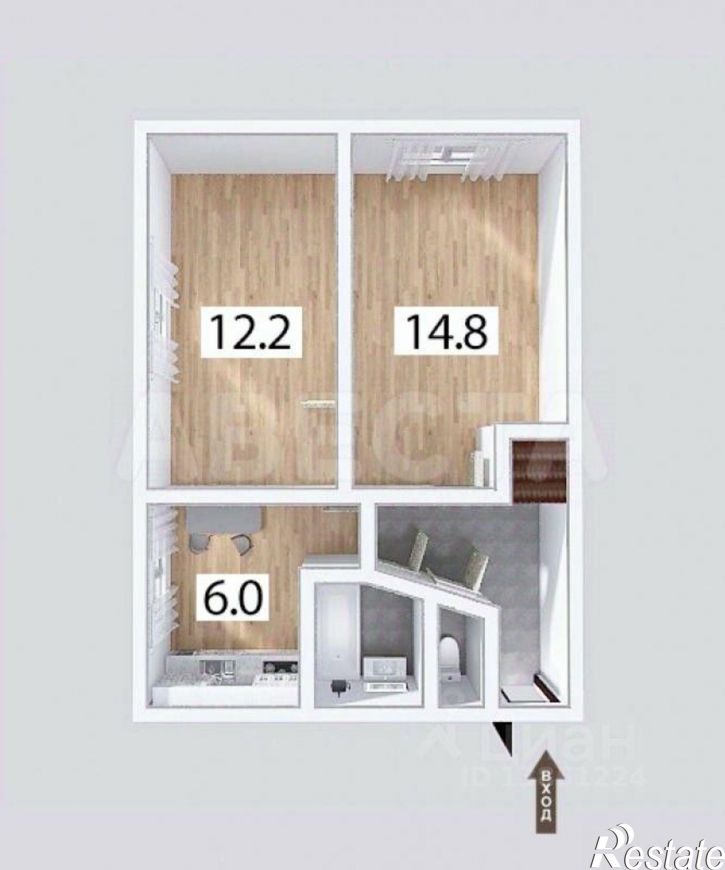 2-комн квартира пр-кт Мира, 84А,  д. 84А