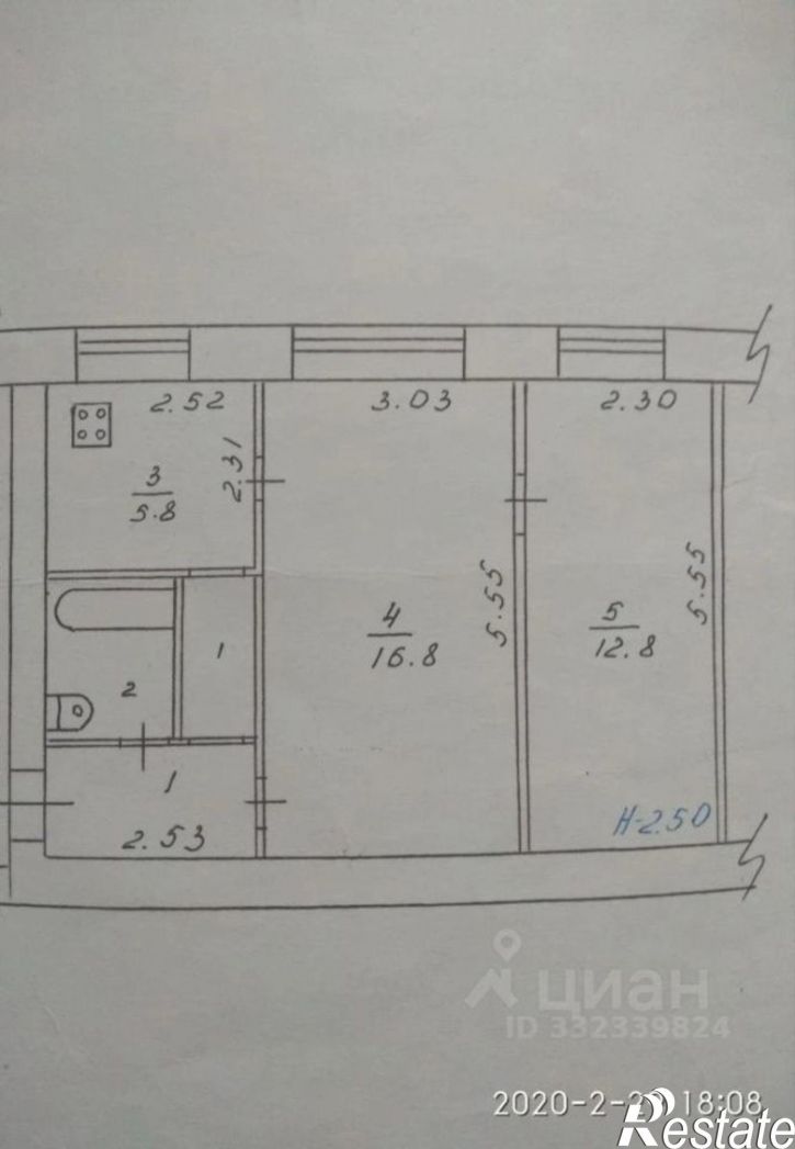 2-комн квартира ул Всеволода Иванова, 16,  д. 16