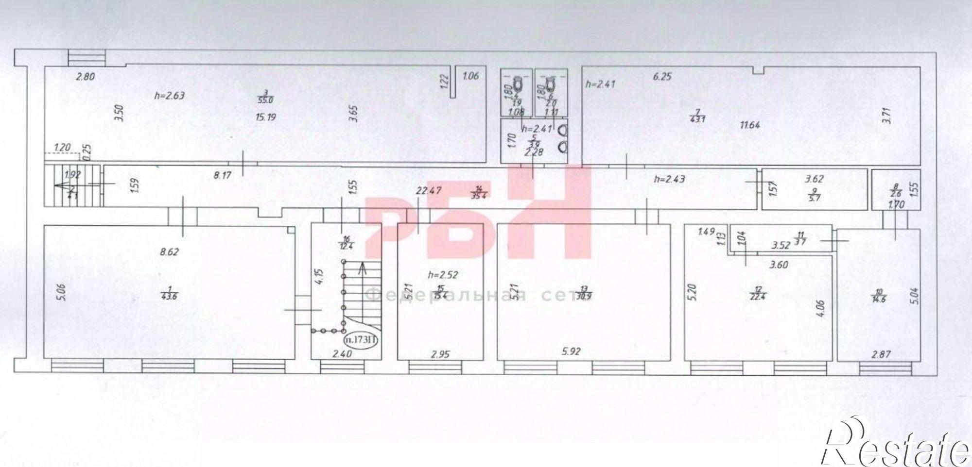 Купить офис, помещение под офис за 10 468 800 рублей на пр-кт Мира, 177