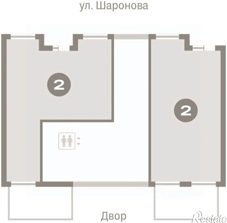 2-комн квартира в новом доме улица Крупской