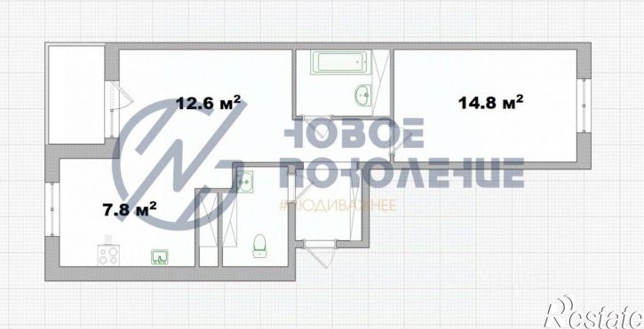 2-комн квартира в новом доме ул Б.Г.Шаронова, 27,  д. 27