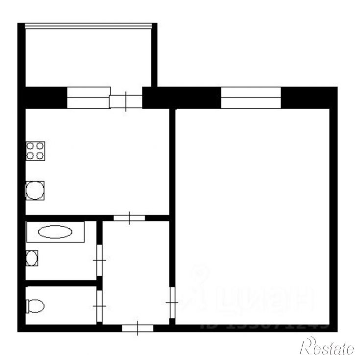 1-комн квартира ул Краснопресненская, 5,  д. 5