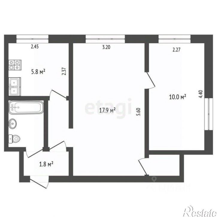 2-комн квартира ул Славянская, 3,  д. 3