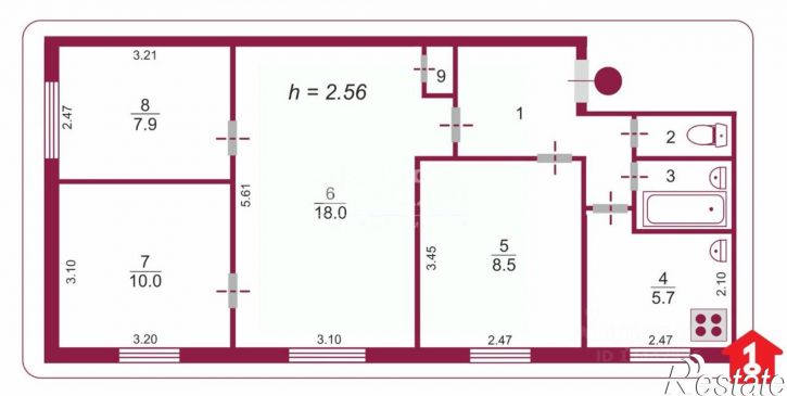 4-комн квартира ул Лукашевича, 8Б,  д. 8Б