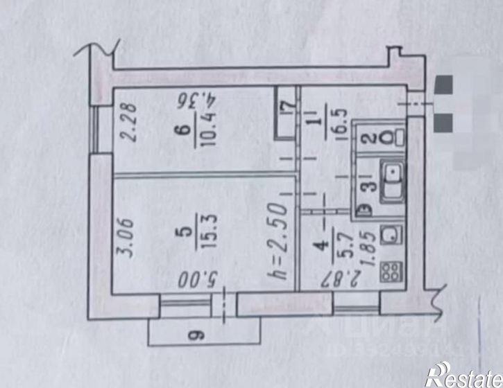 2-комн квартира ул Иртышская Набережная, 23,  д. 23