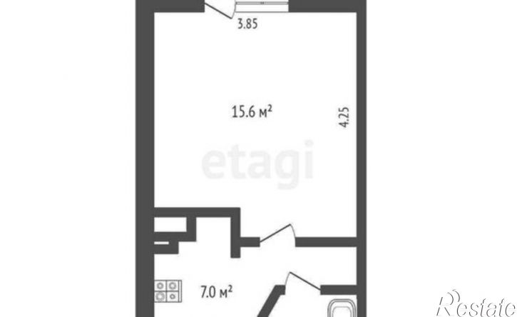 1-комн квартира ул Ватутина, 33 2,  д. 33 2,  к. 2