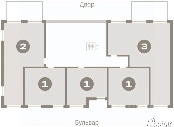 3-комн квартира в новом доме улица Крупской