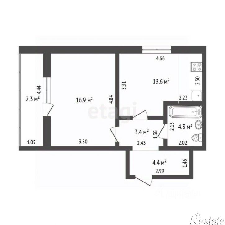 1-комн квартира ул 19-я Амурская, 60,  д. 60