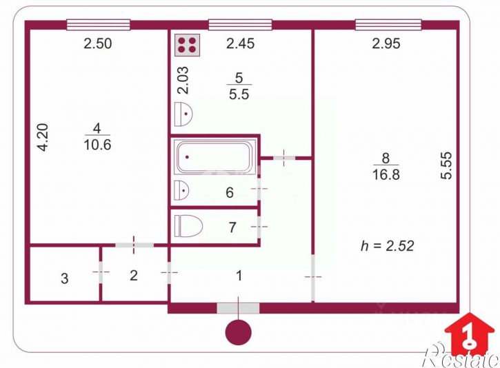 2-комн квартира ул Завертяева, 31,  д. 31