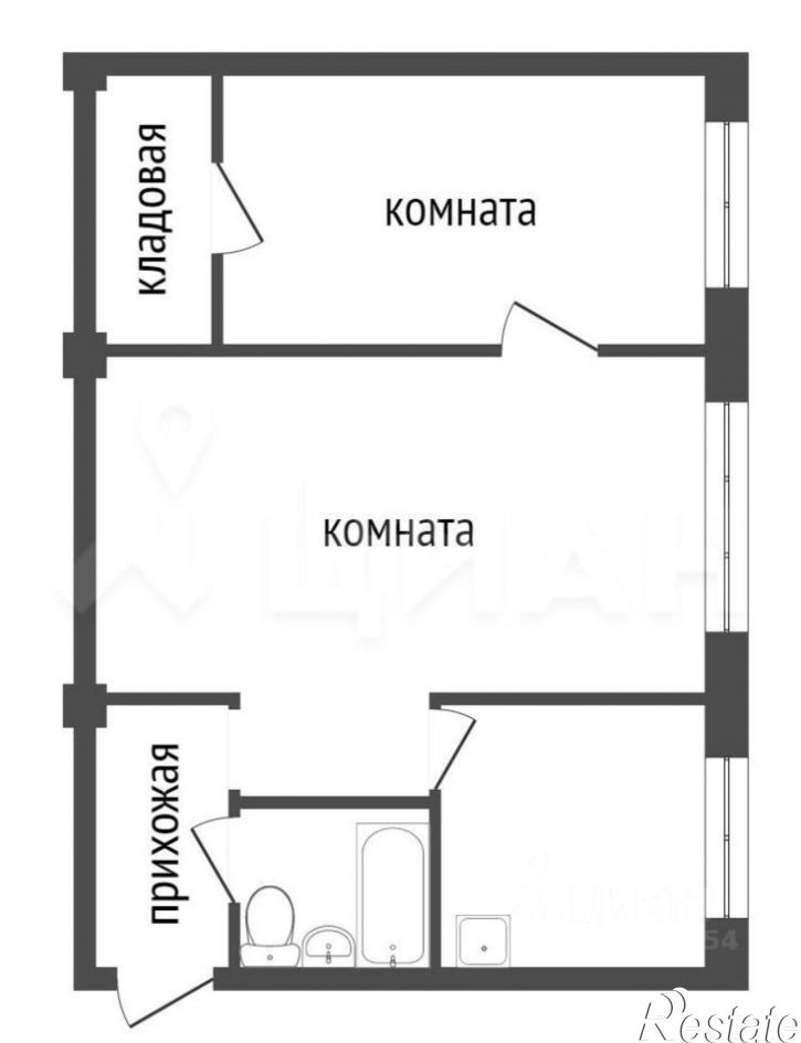 2-комн квартира ул Фугенфирова, 5,  д. 5