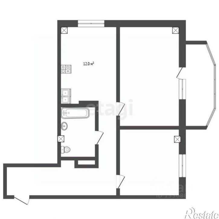 2-комн квартира ул Пригородная, 18,  д. 18