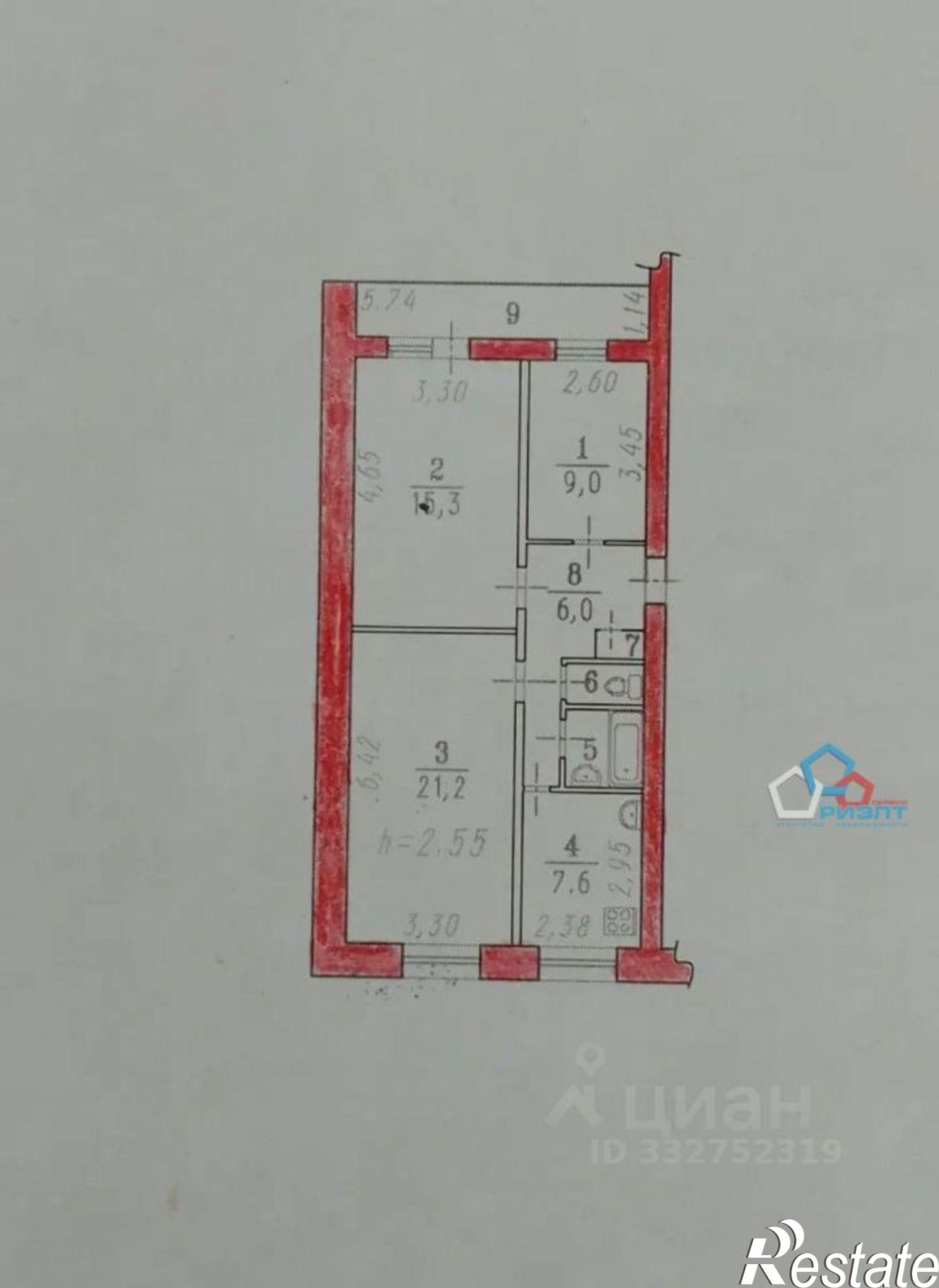 Купить квартиру за 6 650 000 рублей на ул Кирова, 9
