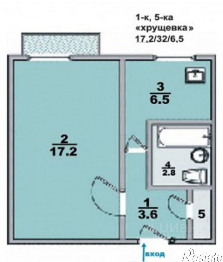 1-комн квартира ул 4-я Линия, 242,  д. 242