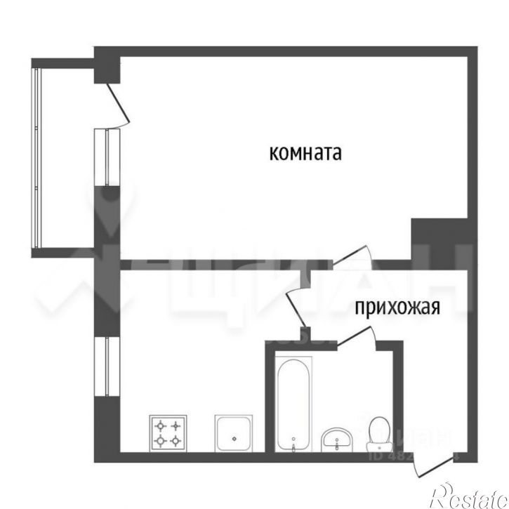1-комн квартира ул 70 лет Октября, 10/1,  д. 10/1