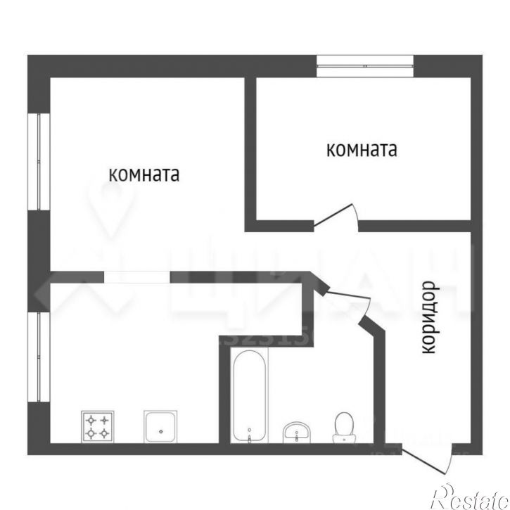 2-комн квартира ул 3-я Железнодорожная, 22,  д. 22