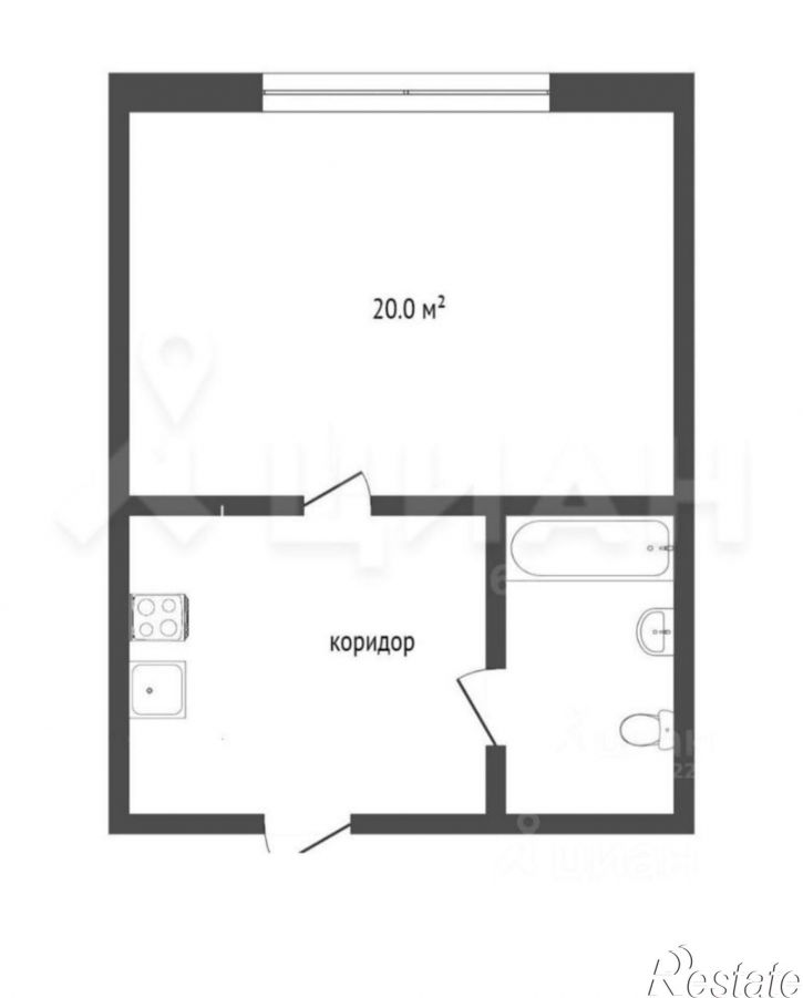 1-комн квартира пр-кт Королева, 4Б,  д. 4Б