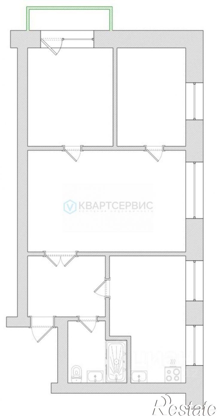 3-комн квартира ул Чапаева, 83,  д. 83