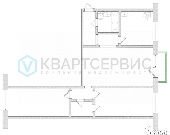 3-комн квартира ул Коммунальная, 23,  д. 23
