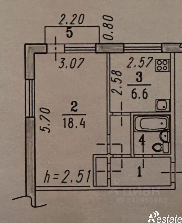 1-комн квартира ул 22 Апреля, 12,  д. 12
