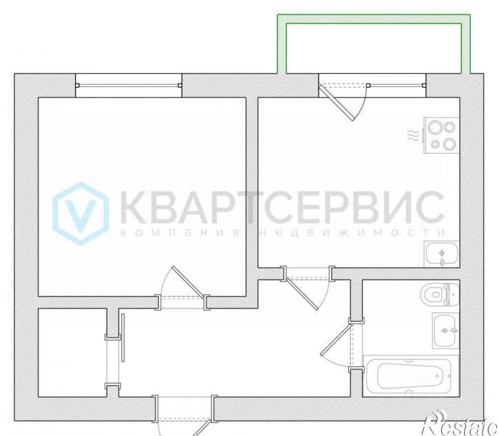 1-комн квартира ул Перелета, 21,  д. 21