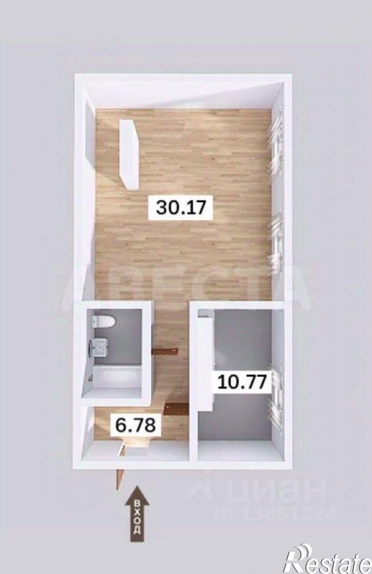 2-комн квартира ул Богдана Хмельницкого, 38/2,  д. 38/2