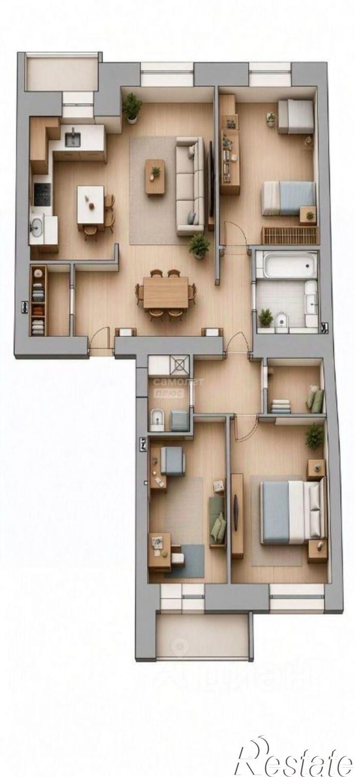 3-комн квартира ул Красный Путь, 105 3,  д. 105 3,  к. 3