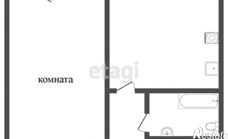 1-комн квартира ул Бородина, 2,  д. 2