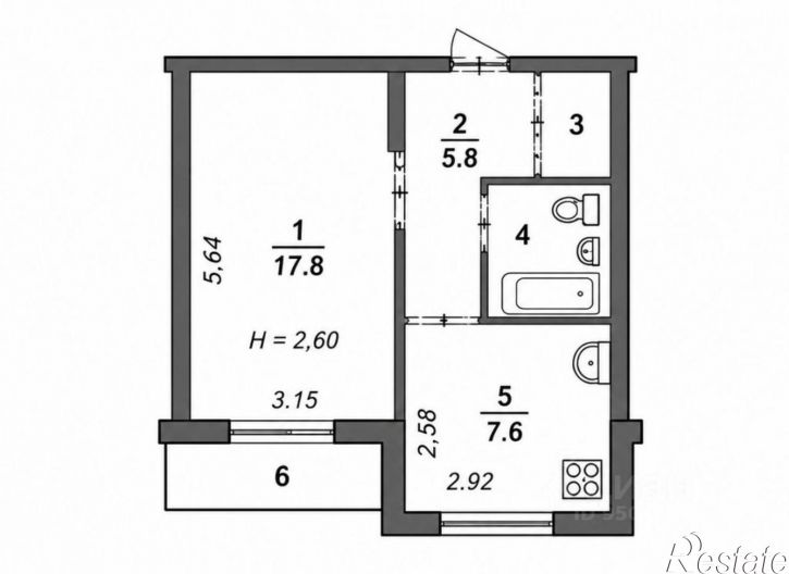 1-комн квартира ул Куломзинская, 79,  д. 79