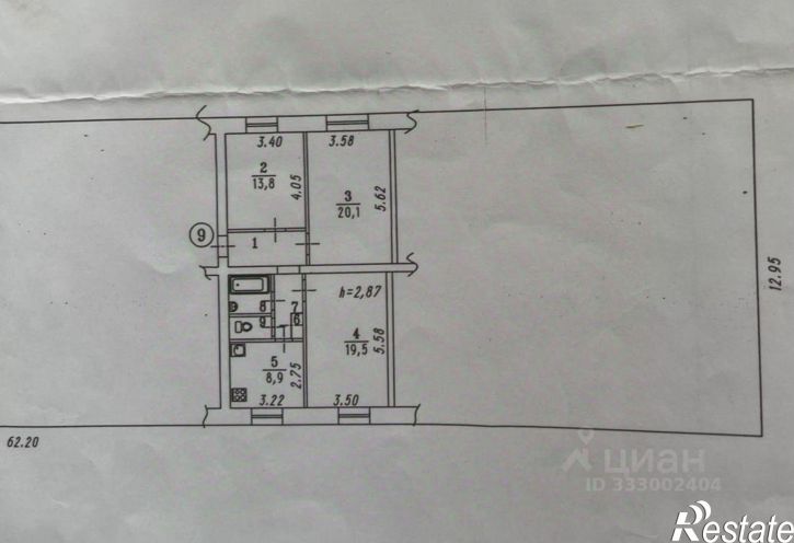 3-комн квартира пр-кт Мира, 31,  д. 31