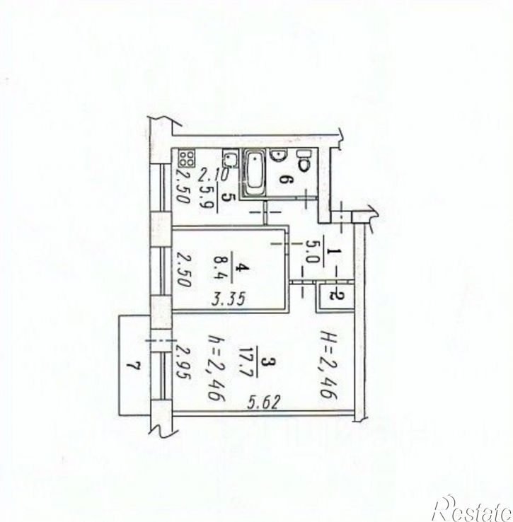 2-комн квартира ул Петра Осминина, 20,  д. 20