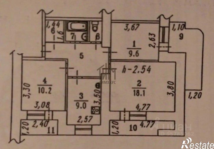 3-комн квартира Космический пр-кт, 97Д/1,  д. 97Д/1