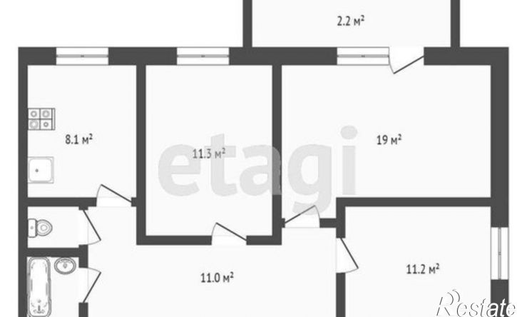 3-комн квартира ул 35-я Северная, 1 1,  д. 1 1,  к. 1