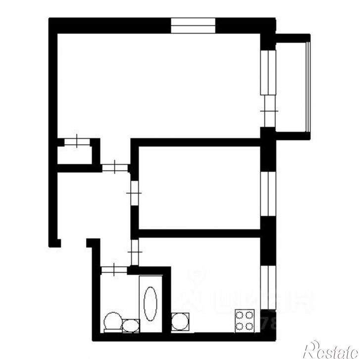 2-комн квартира ул 6-я Станционная, 13,  д. 13